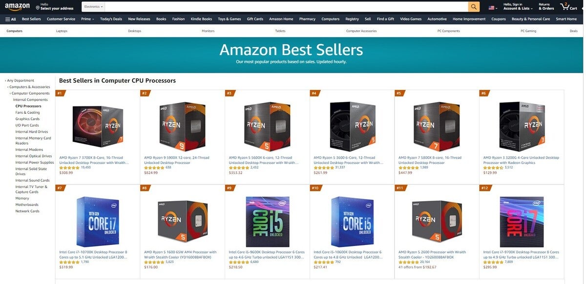 Amd S Ryzen 9 5900x Is A Best Seller On Amazon Pcworld