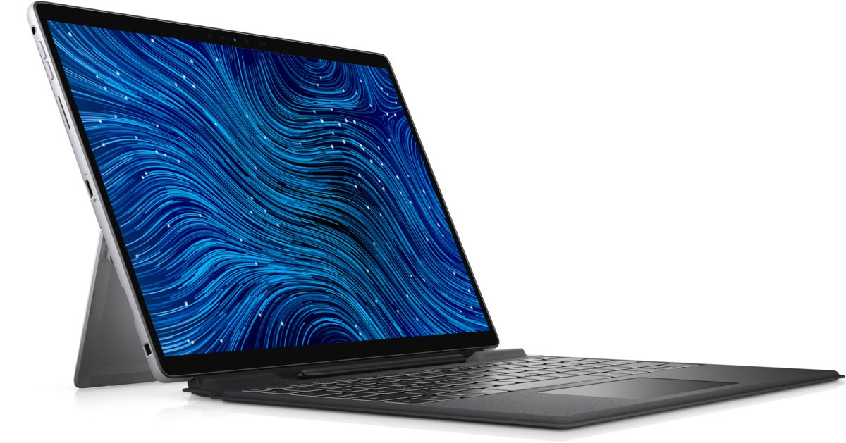 Dell latitude 7320 detachable front angled left