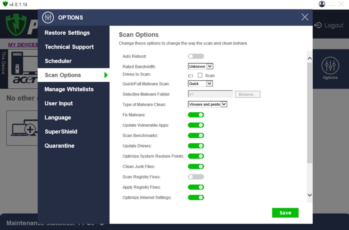 pcmatic4scanoptions