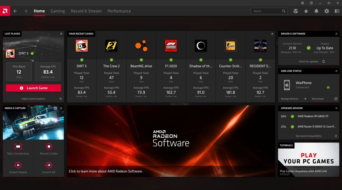 radeon software main