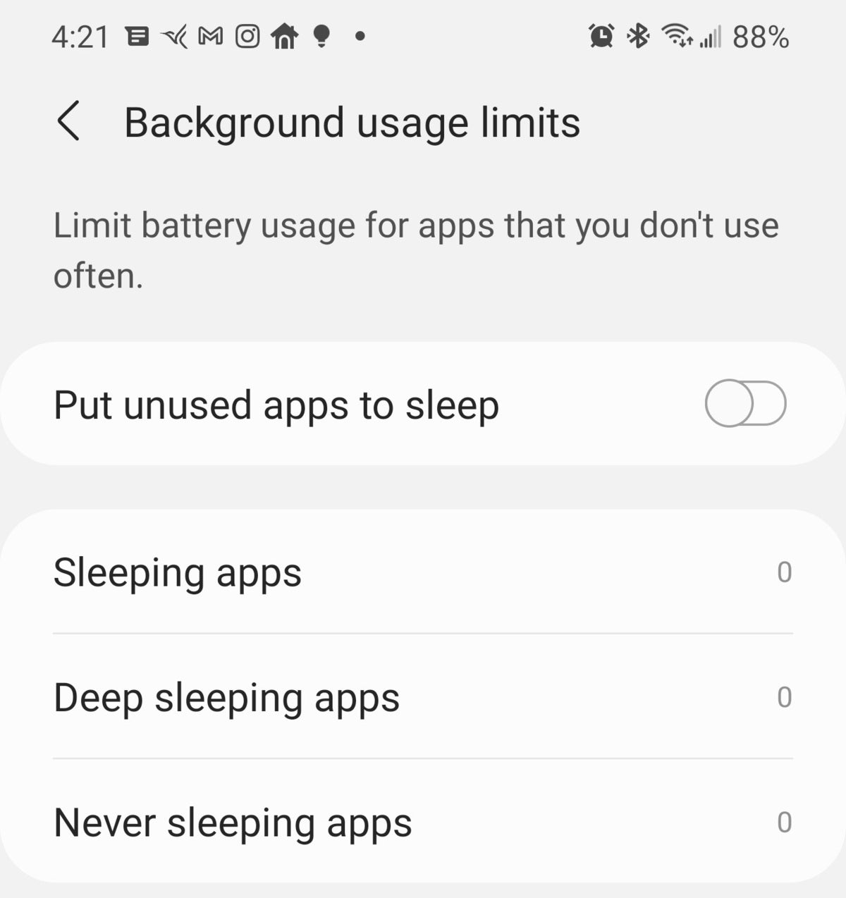 samsung galaxy s21 background limits