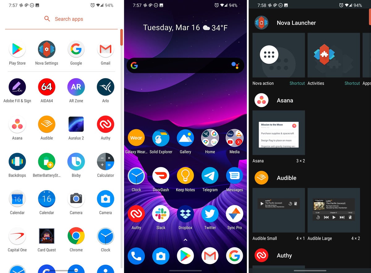 samsung galaxy s21 google pixel home screen