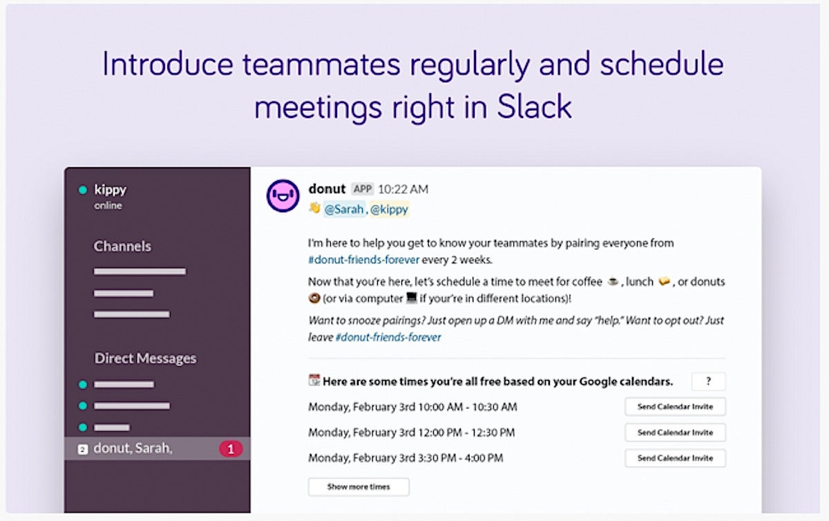 Slack Donut app