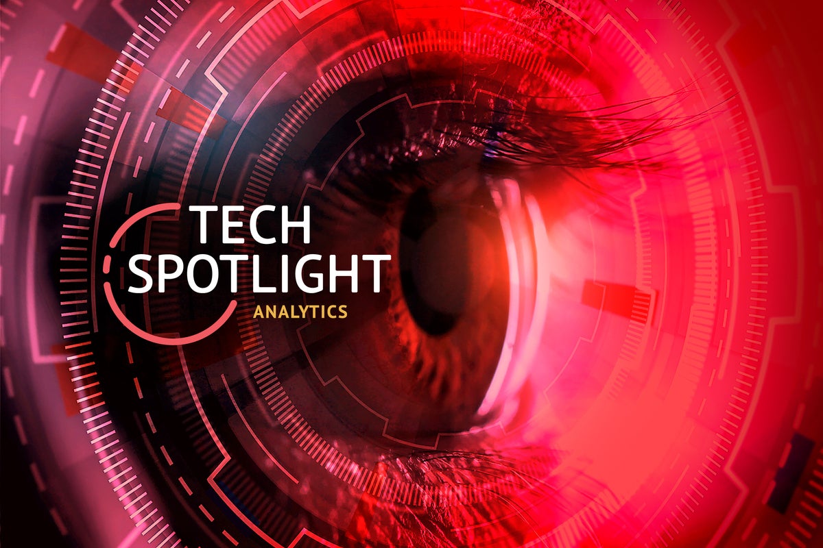 Tech Spotlight   >   Analytics [Computerworld]   >   An image of an eye with virtual surveillance.