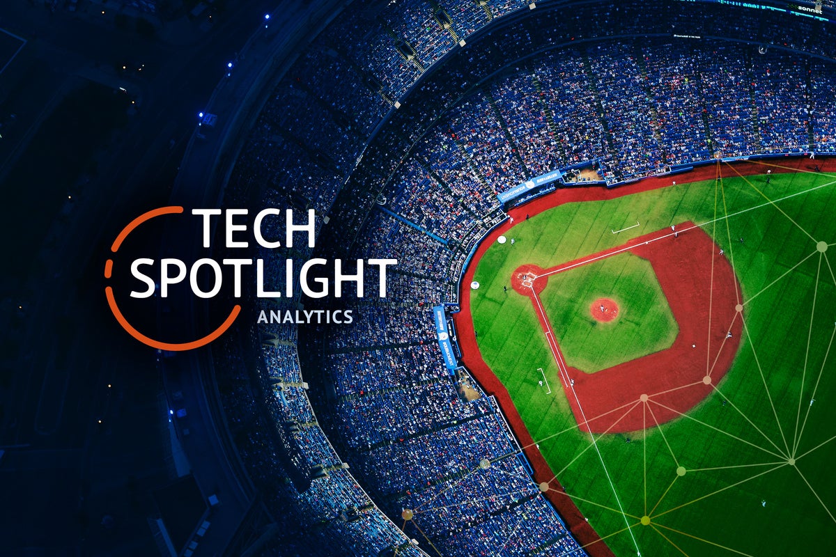 Tech Spotlight   >   Analytics [Network World]   >   A baseball stadium with network overlay.