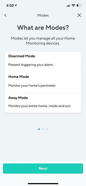 wyze home monitoring modes