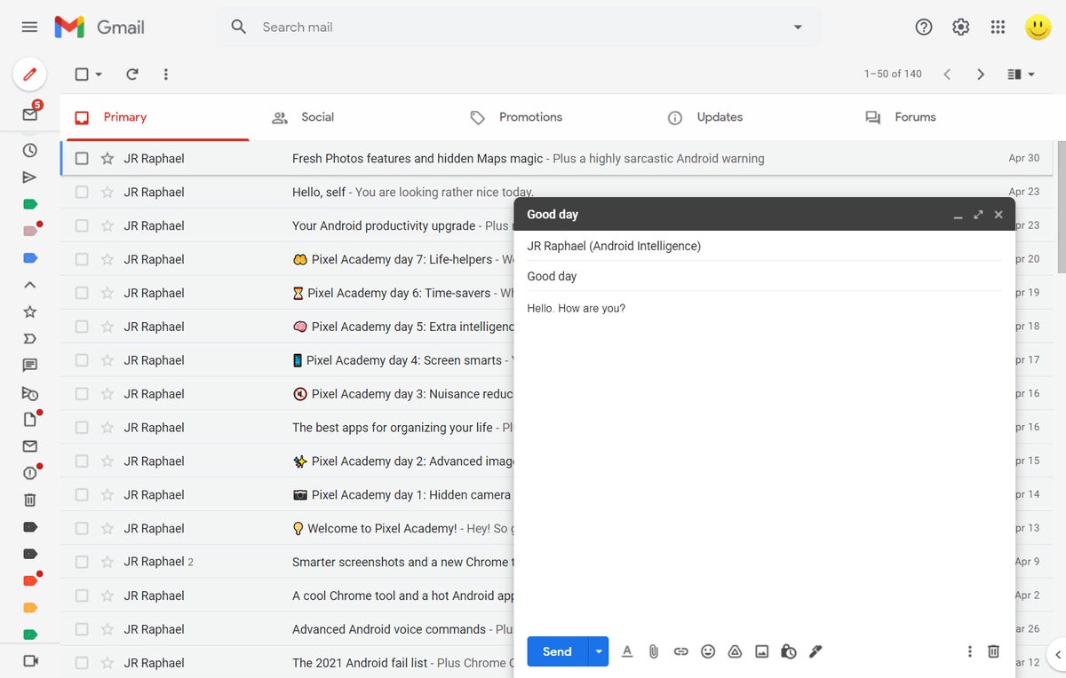 04 gmail for business compose window