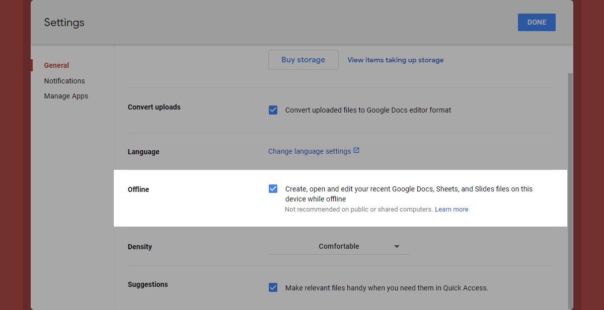 chromebook offline google docs sheets slides