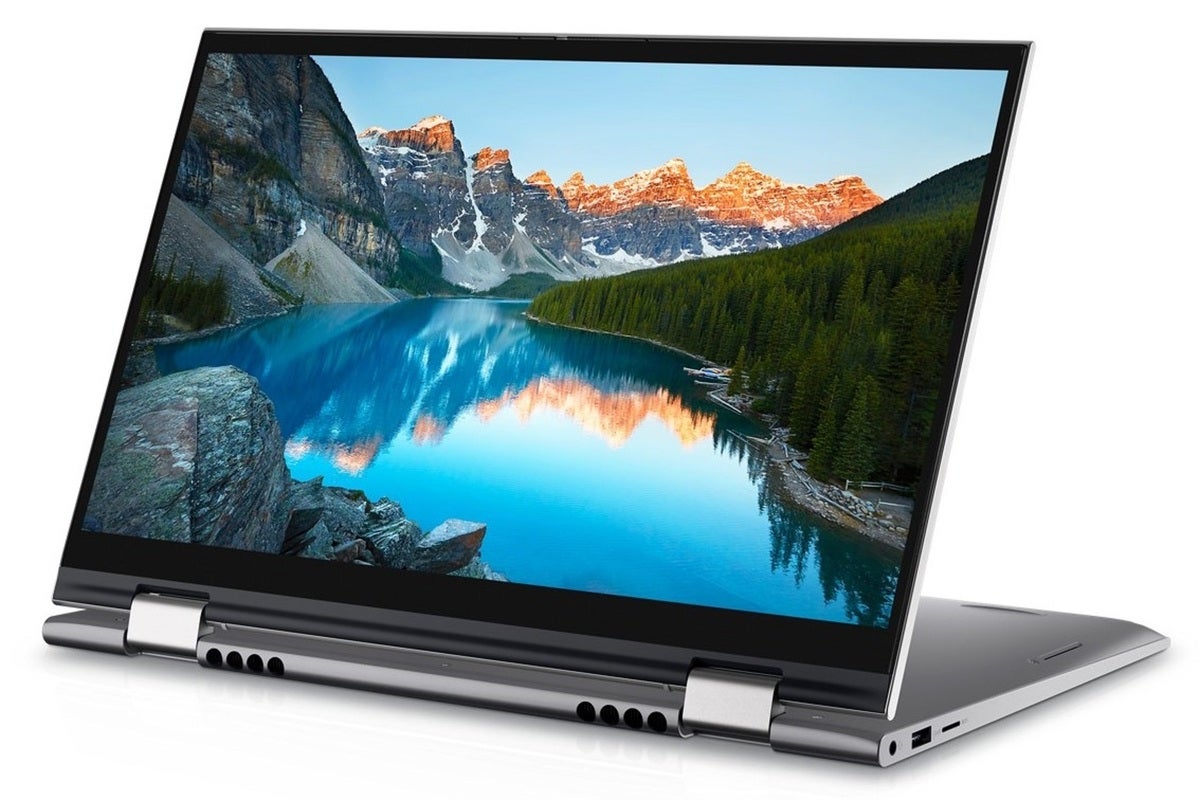 dell inspiron 14 2 in 1 folded 2 angled right