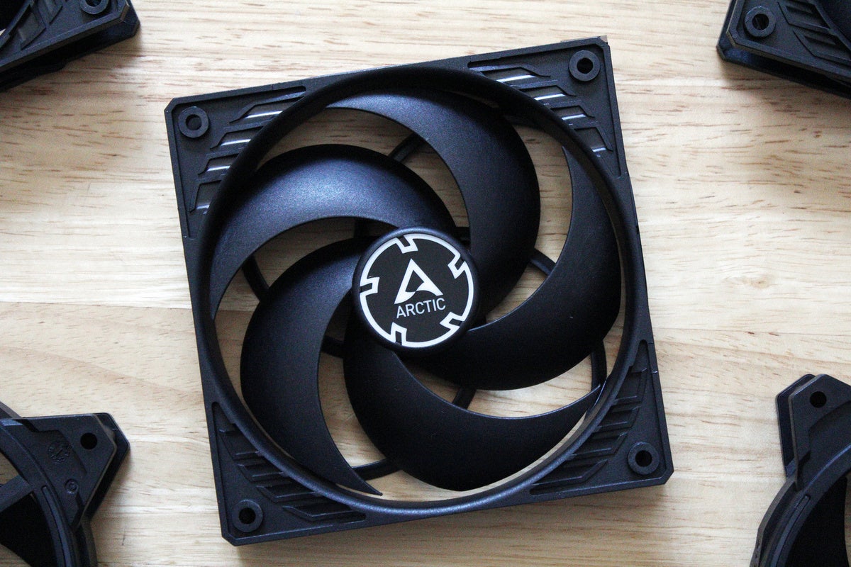 computer case fan with intake side showing