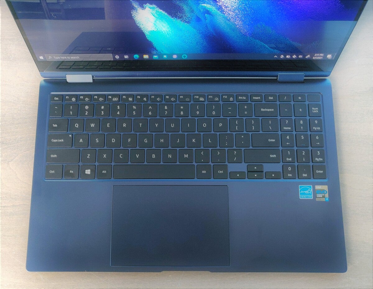 Samsung Galaxy Book Pro 360 keyboard