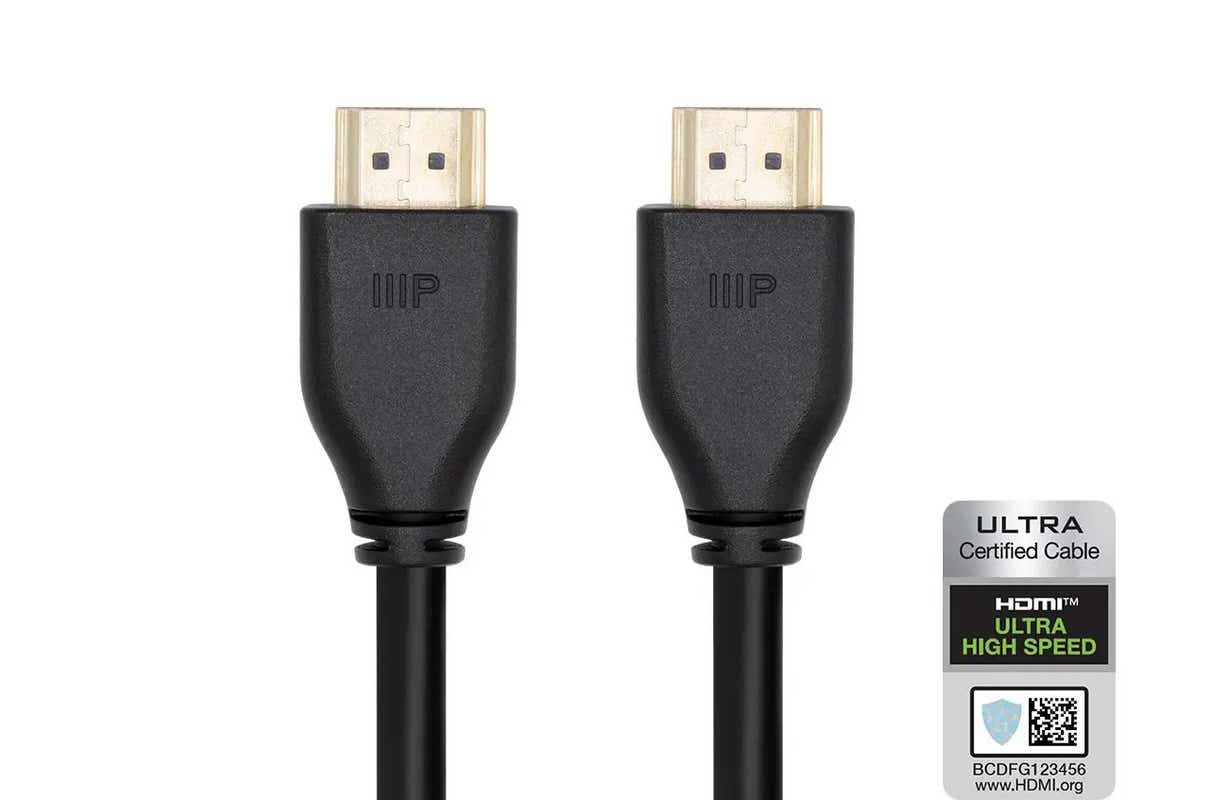Monoprice 8K Certified Ultra High Speed HDMI 2.1 Cable (6 ft)