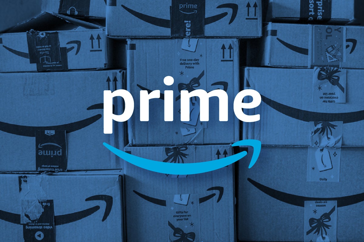 Amazon Prime Logo on a blue background