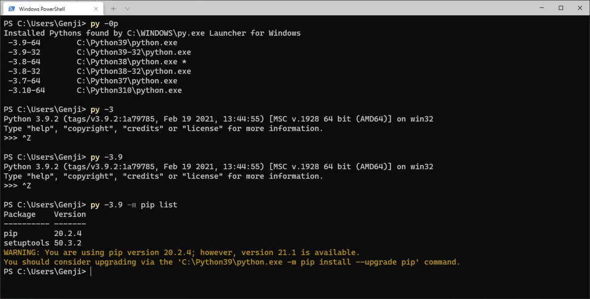 How to use Python's py launcher for Windows
