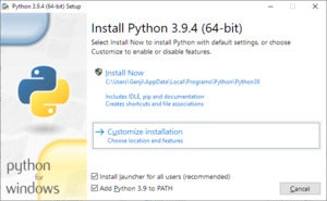 python 3 install location