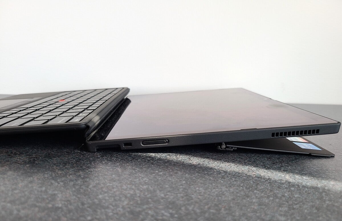 Lenovo ThinkPad X12 Detachable Gen 1 right side reclined