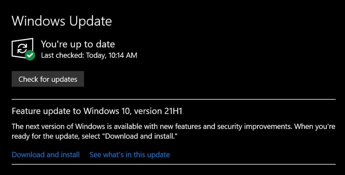 windows 10 update