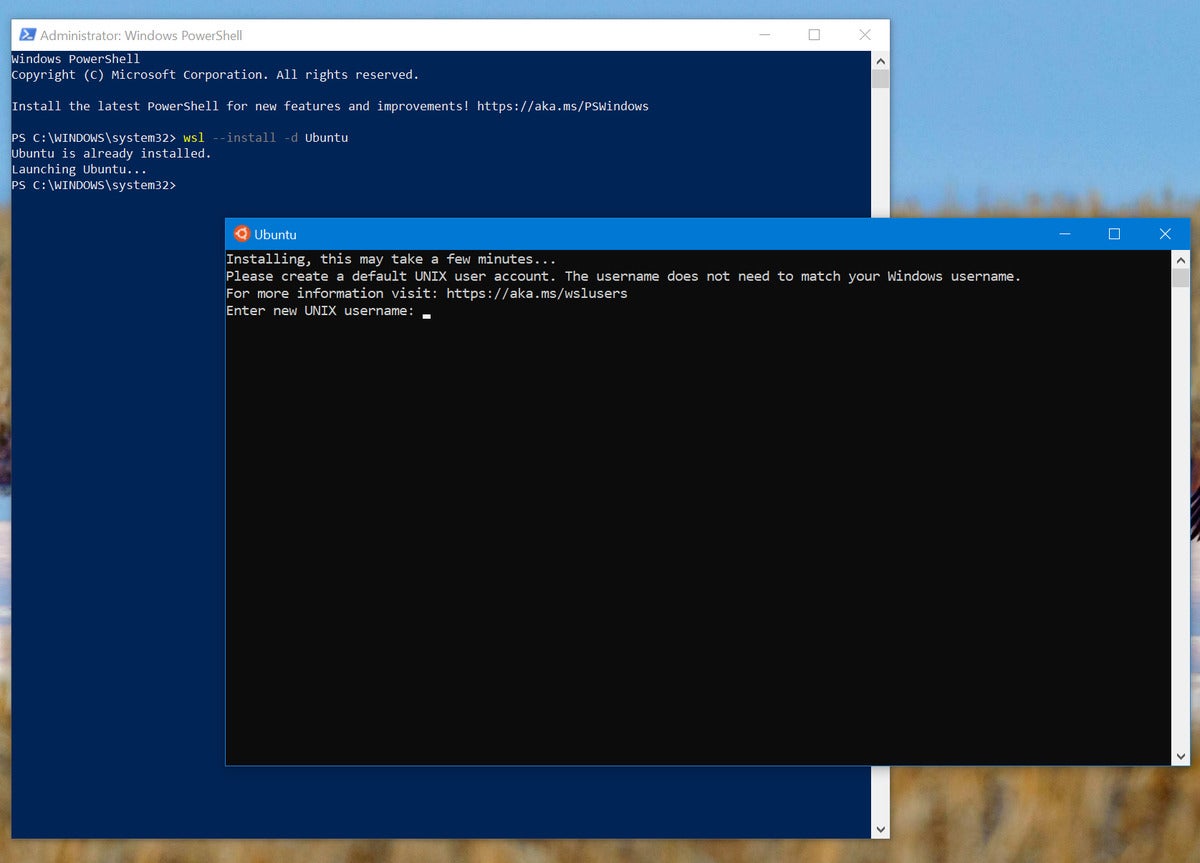 Microsoft windows subsystem for linux wsl ubuntu setup 2