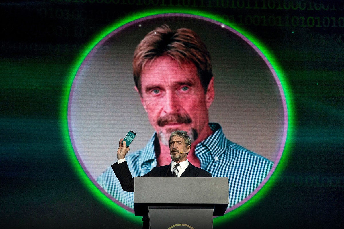 Image: Cybersecurity industry reacts as antivirus pioneer John McAfee found dead