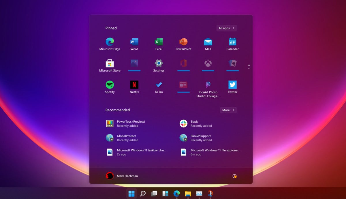 microsoft windows 11 start menu