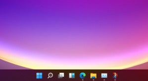 microsoft windows 11 taskbar closeup large