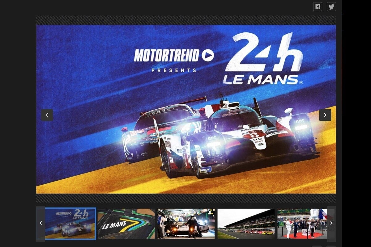 motor trend streams 24 hours of le mans