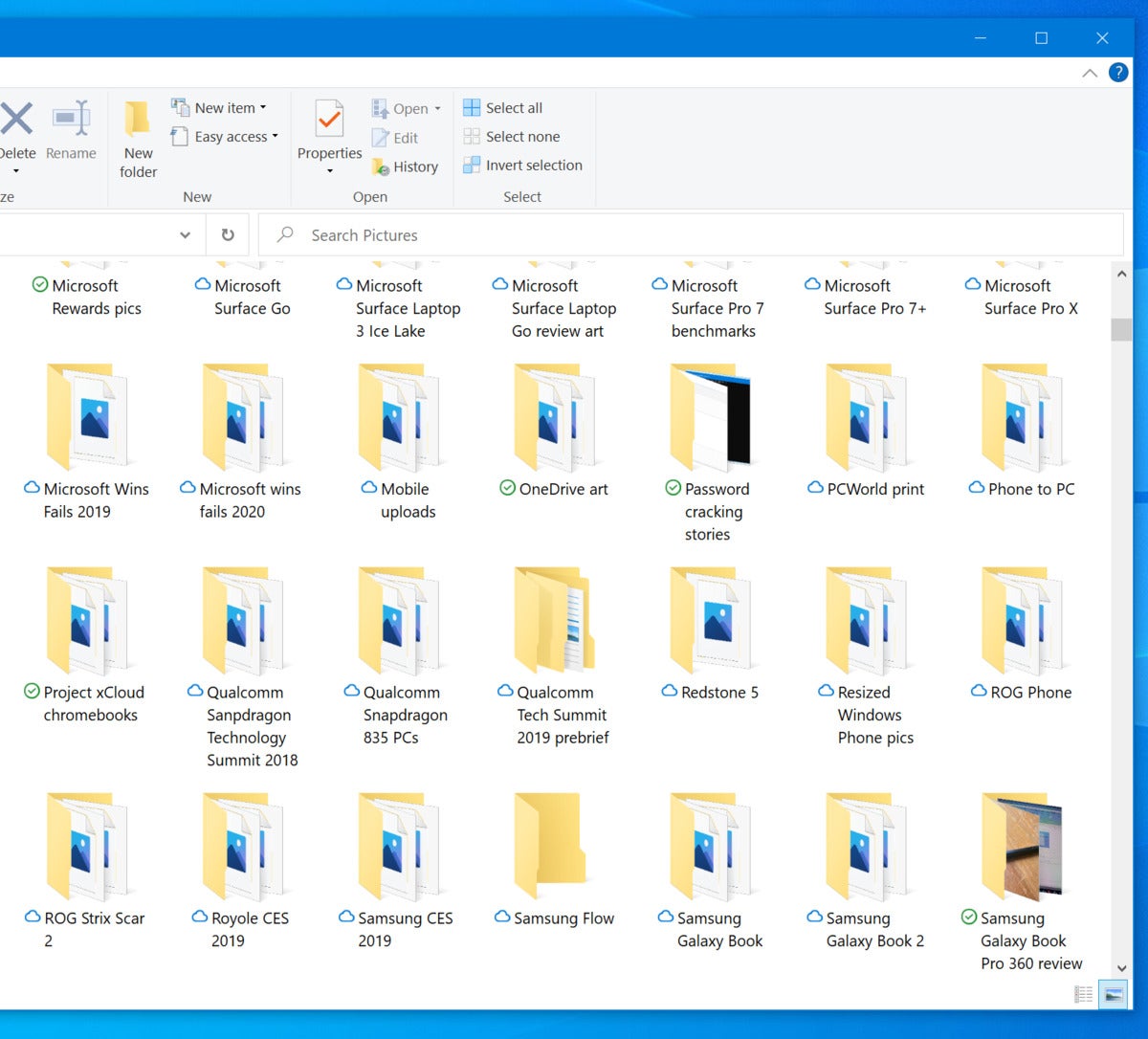 Microsoft Windows 10 onedrive placeholder photos