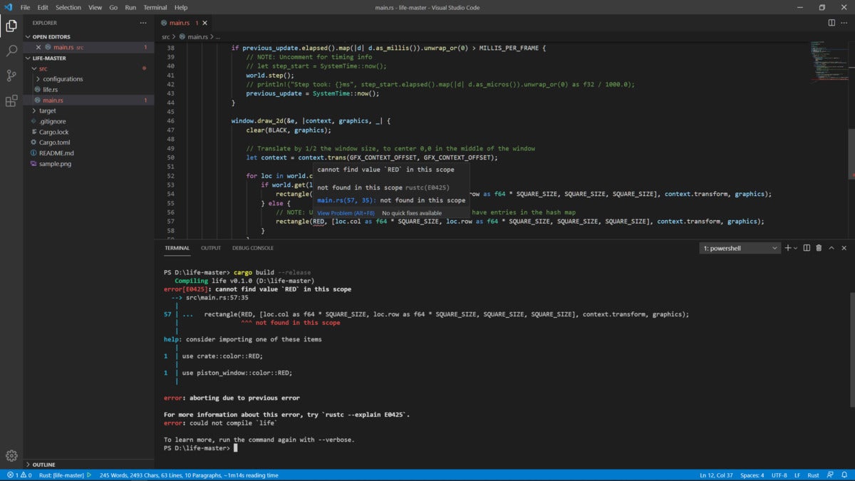 rust compile 03