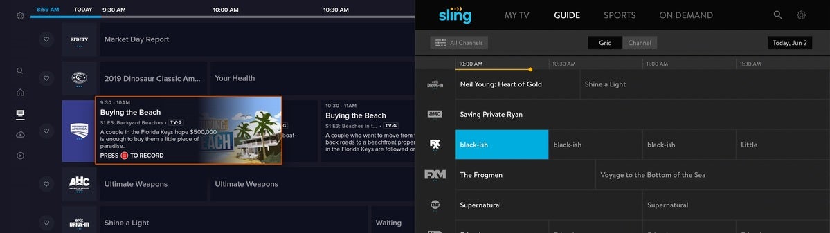 can you record sling tv on apple tv