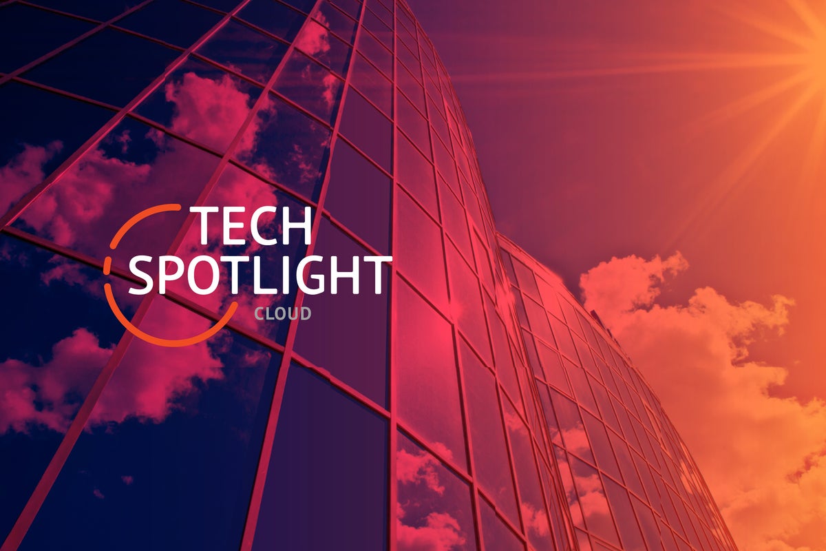 Tech Spotlight   >   Cloud [IFW / Overview]   >   Clouds reflected in a towering modern skyscraper.