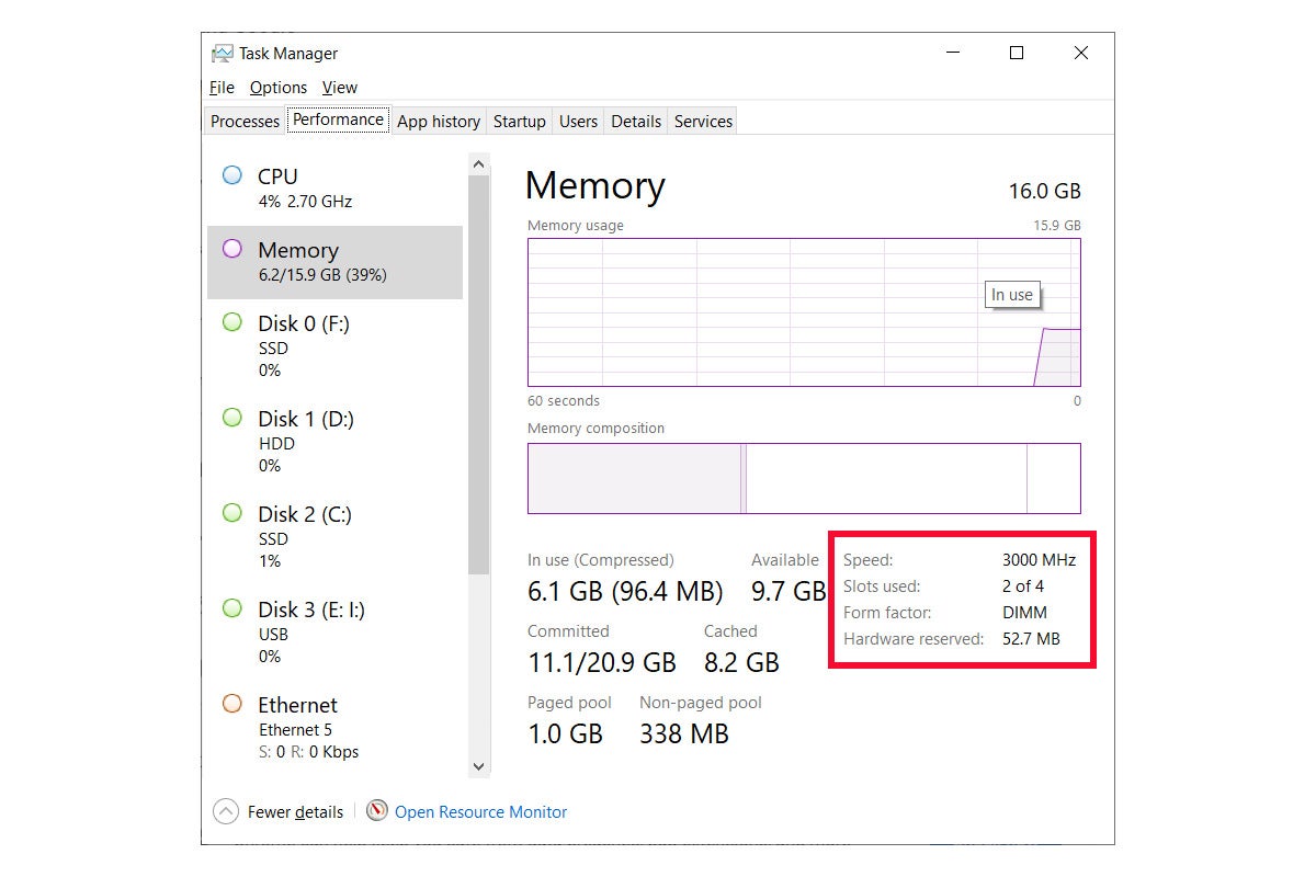 How to check my ram speed windows on sale 10