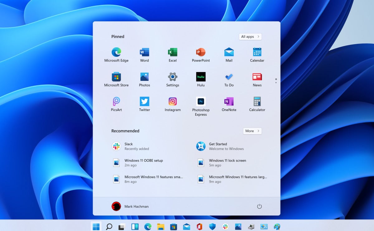 Microsoft hands on windows 11 start and taskbar