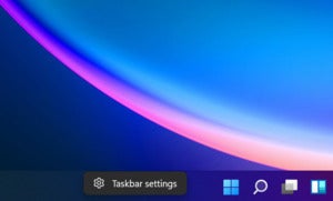 microsoft windows 11 taskbar click taskbar settings
