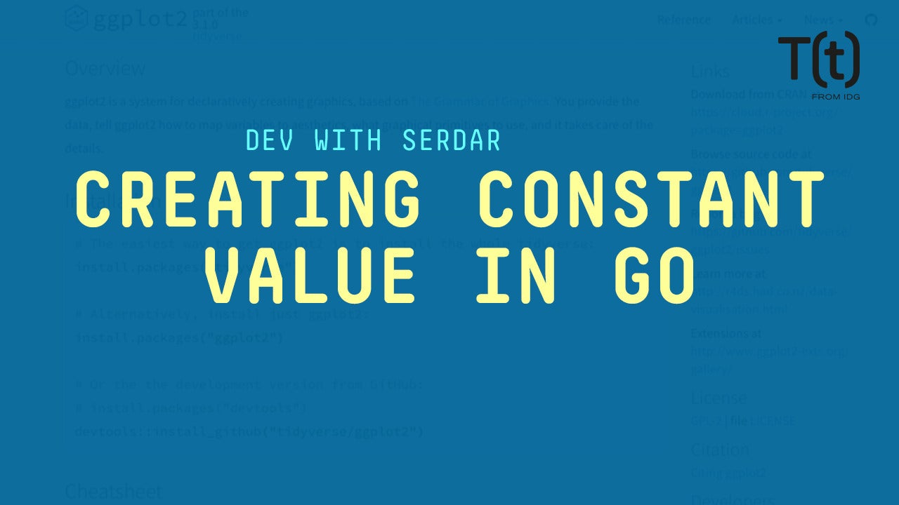 Image: Creating constant values in Go with the const keyword | Smart Go