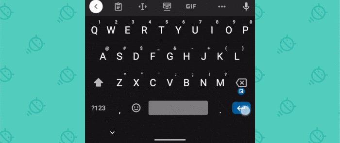 Gboard Shortcuts: One-handed