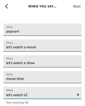 alexa multiple phrases for routines