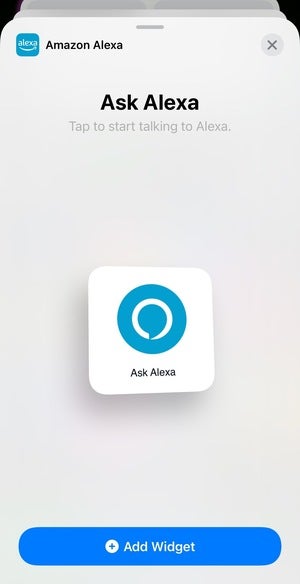 Alexa finally gets her own iOS home screen widget