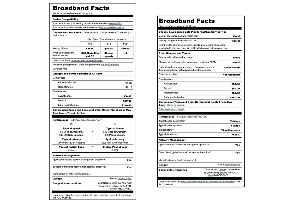 broadband label small