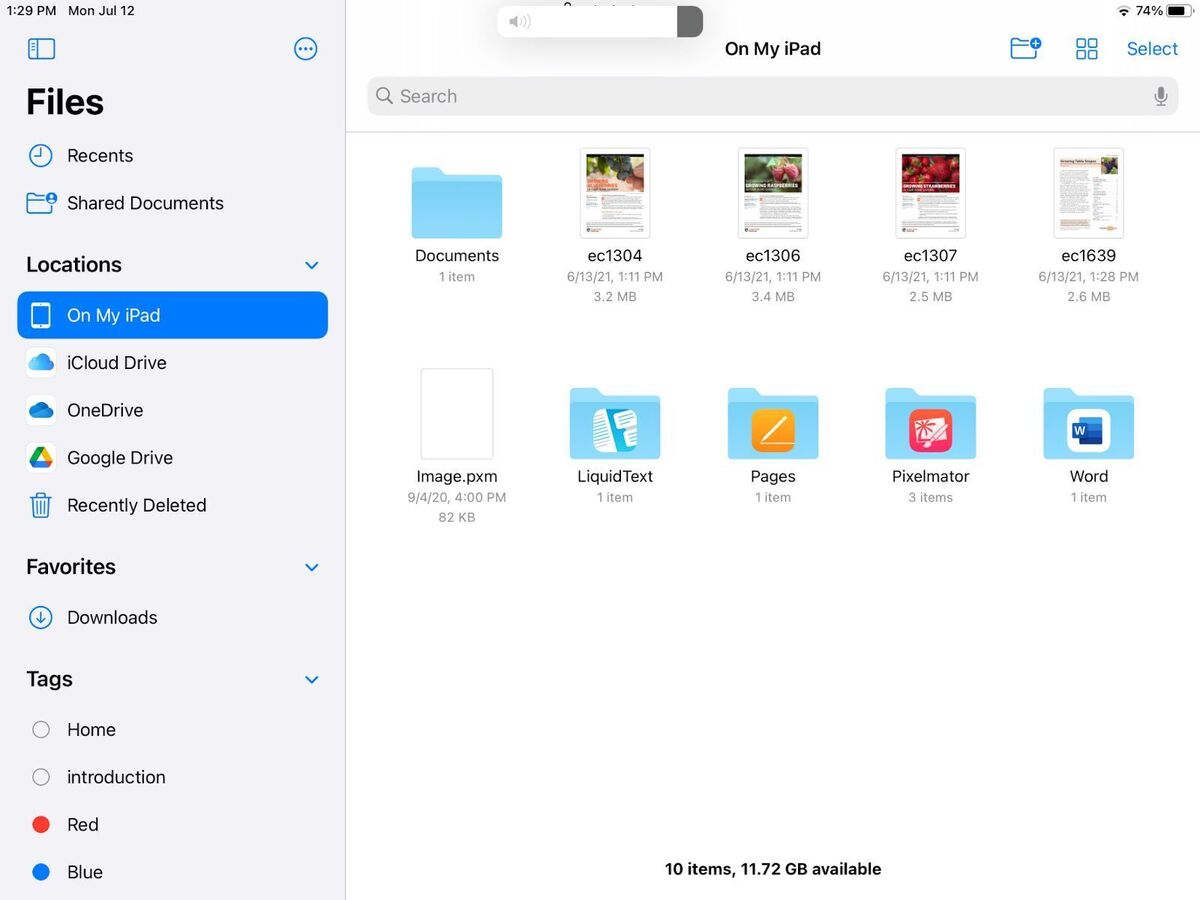 ipad files