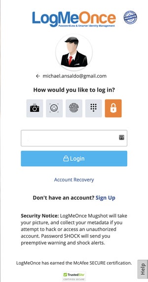 LogMeOnce Review: The Passwordless Password Manager | PCWorld