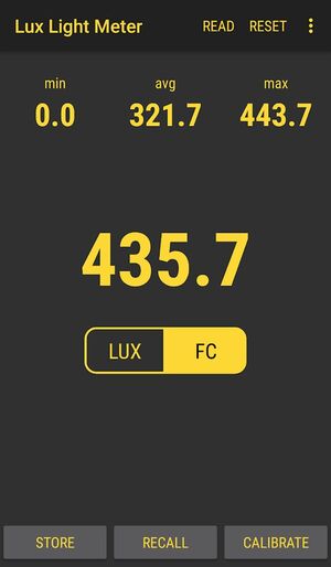 lux light meter