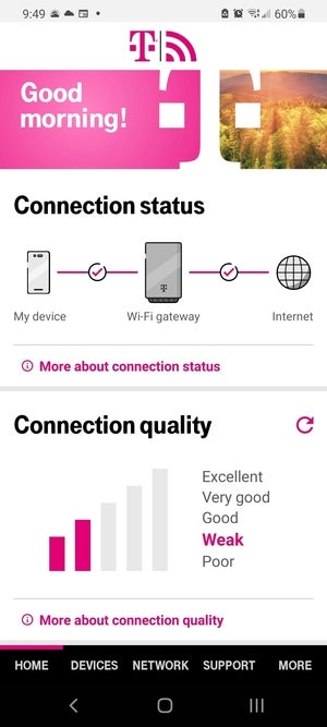 T-Mobile home Internet mobile app