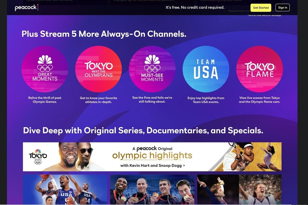 olympics on peacock