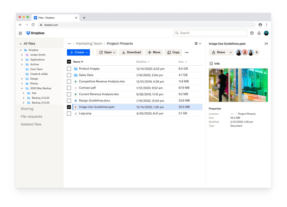 redesigned details pane