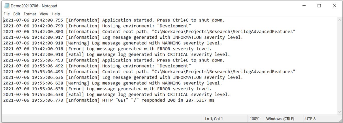 serilog aspnet core mvc 03