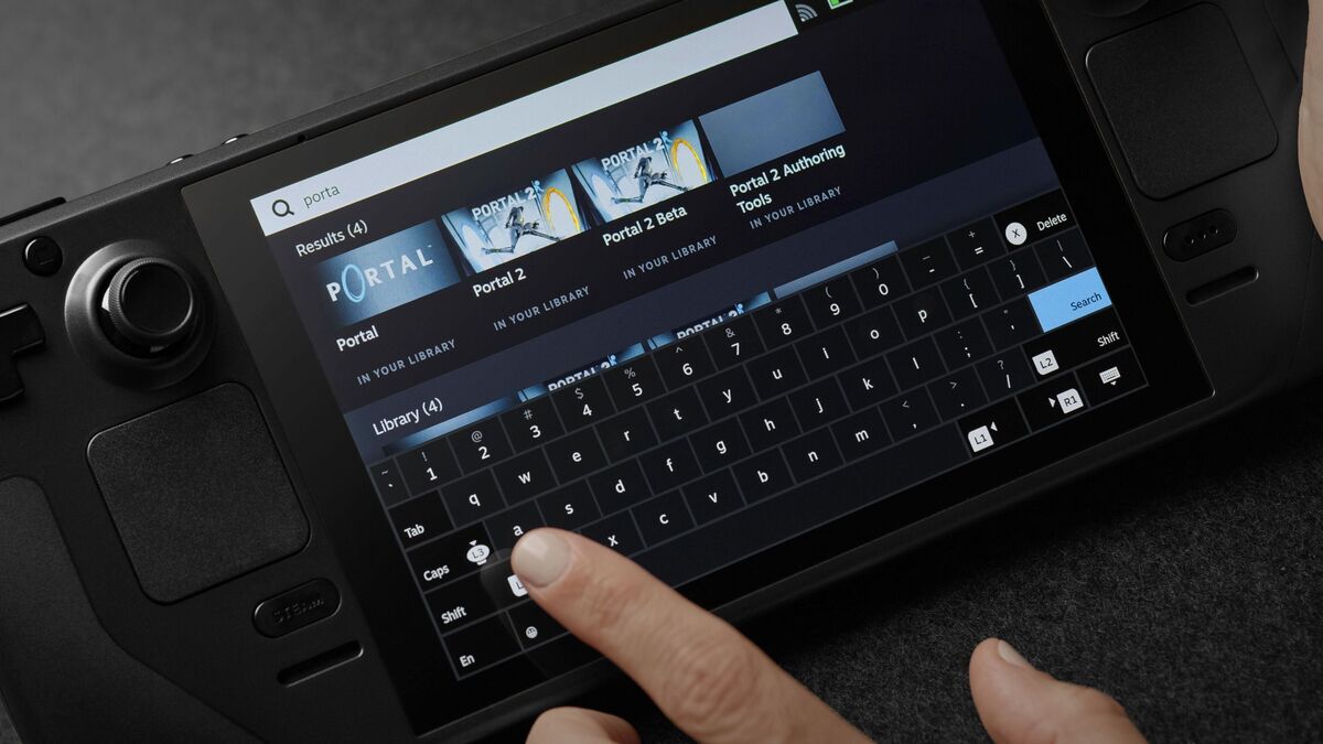 steam deck touchscreen