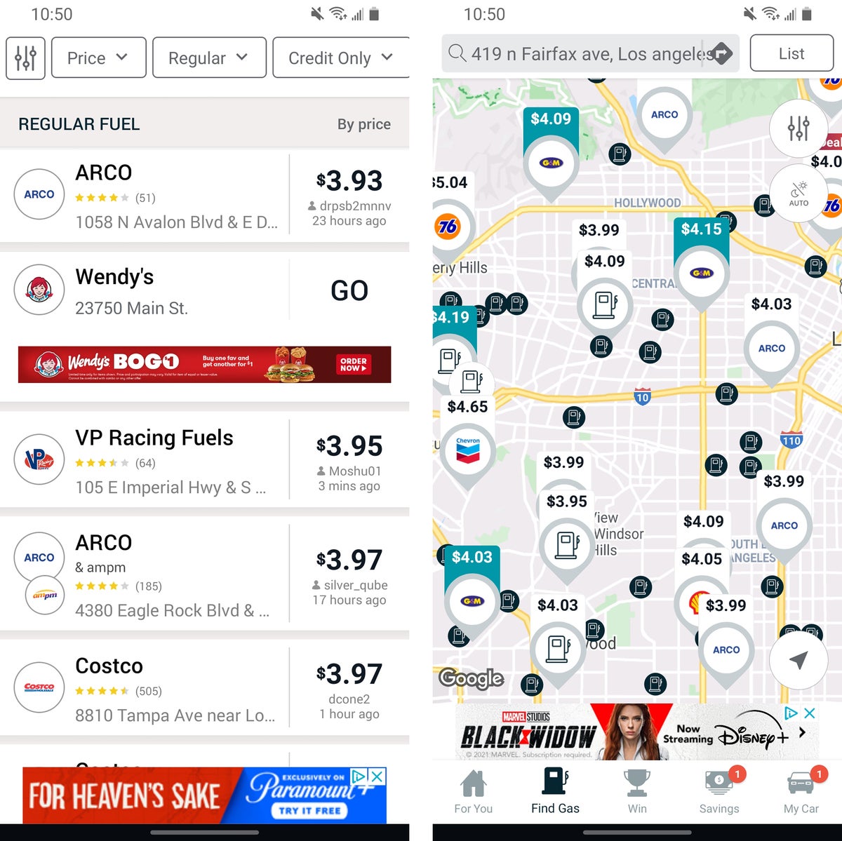 android travel apps gasbuddy 2021