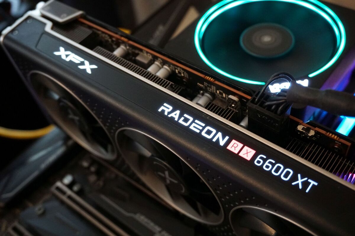 XFX Speedster MERC 308 AMD Radeon™ RX 6600 XT Black Gaming Graphics Card  with 8GB GDDR6, AMD RDNA™ 2