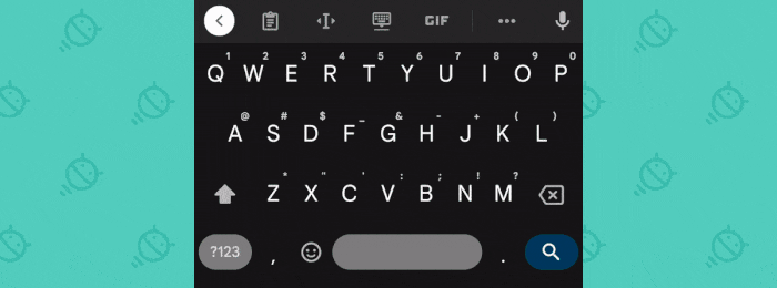 Long press Gboard for Android