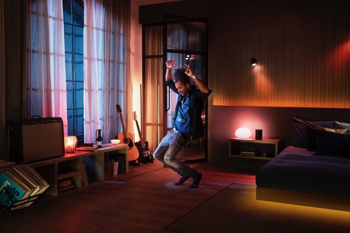 Philips Hue smart bulbs can now sync with Spotify Funny Canny